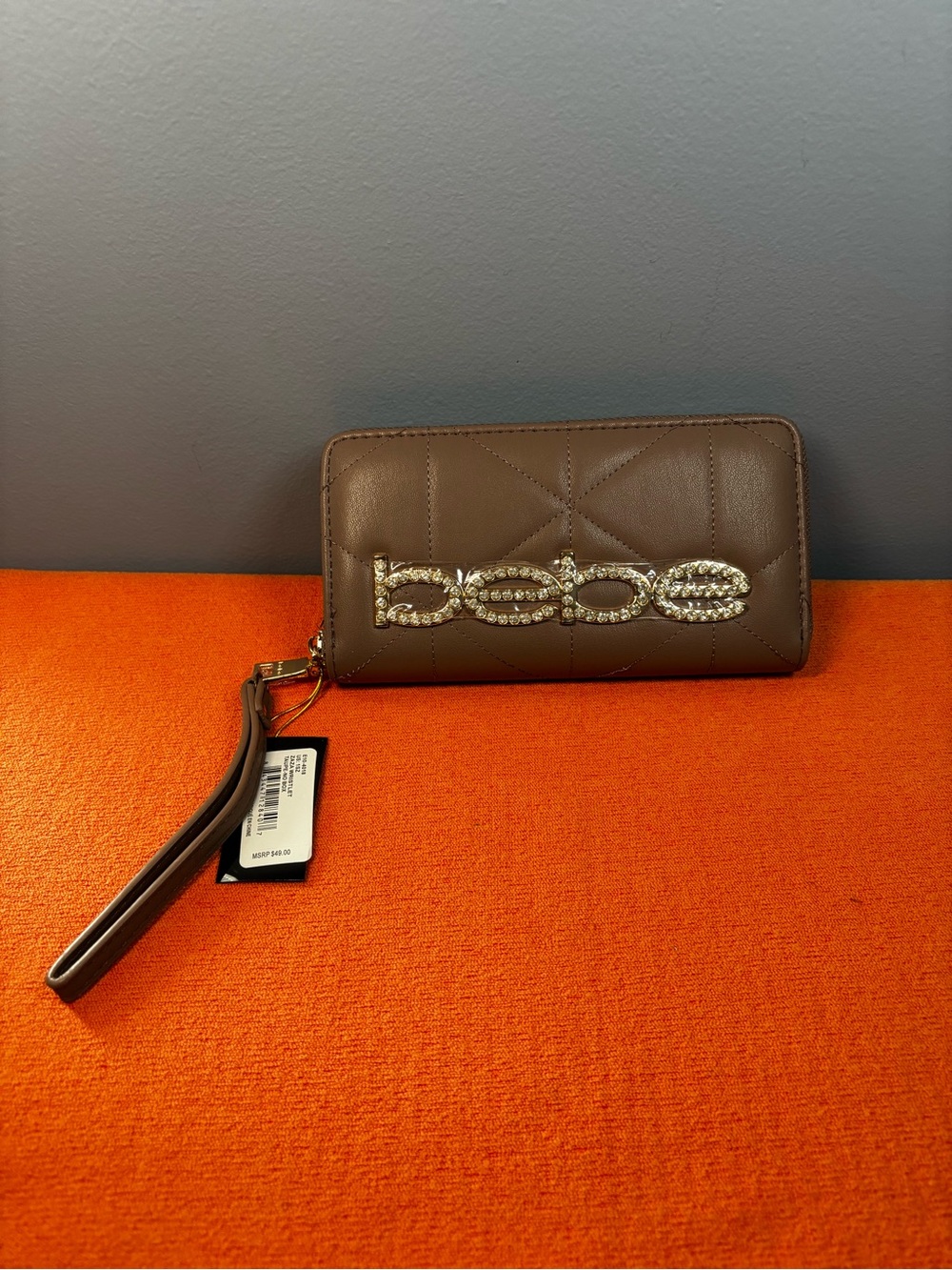 Bebe Zaza Quilted Wristlet Wallet